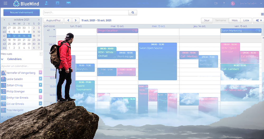BlueMind - Gestion de l'agenda collaboratif