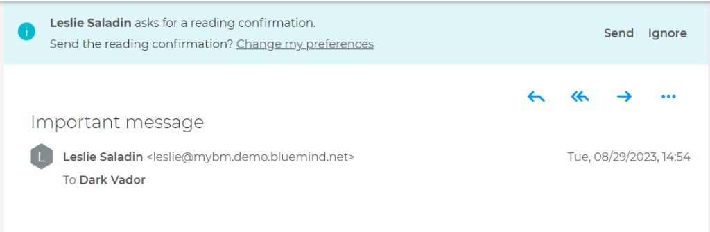 Read confirmation