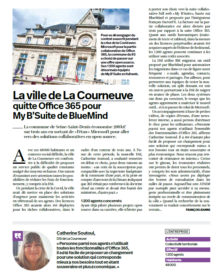 RETEX BlueMind - la Courneuve