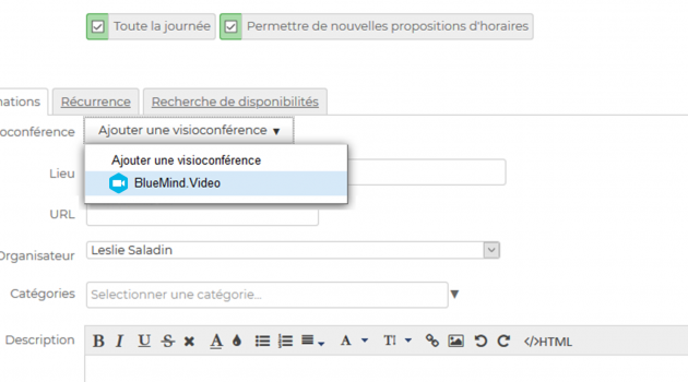 Selectionner une solution de visio